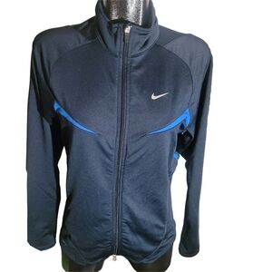 Nike Navy Blue Zip Up Performance Jacket S